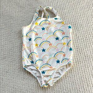 Bird & Bean Pastel Star And Hearts Bathing Suit